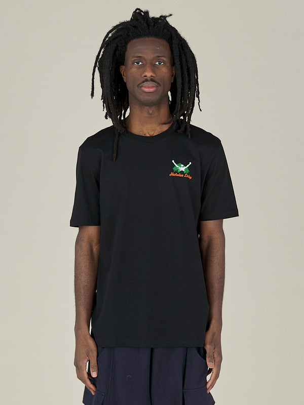 nicholas daley ROOTS TEE - BLACK