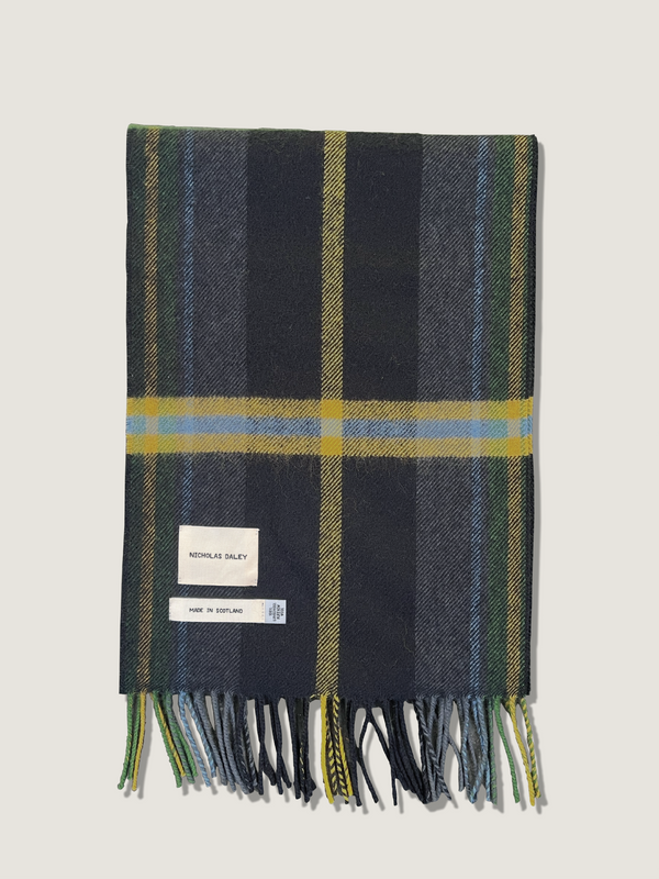 Nicholas Daley TARTAN SCARF - NIGHT TARTAN