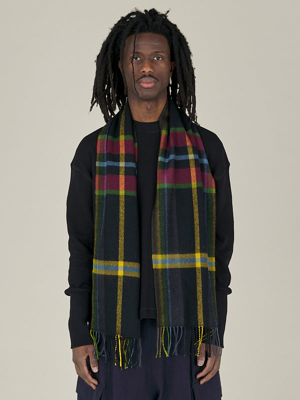 Nicholas Daley TARTAN SCARF - NIGHT TARTAN