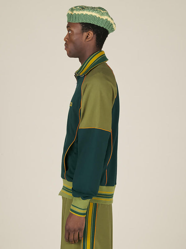 Nicholas Daley TRACK TOP - BOTTLE GREEN / ARMY GREEN