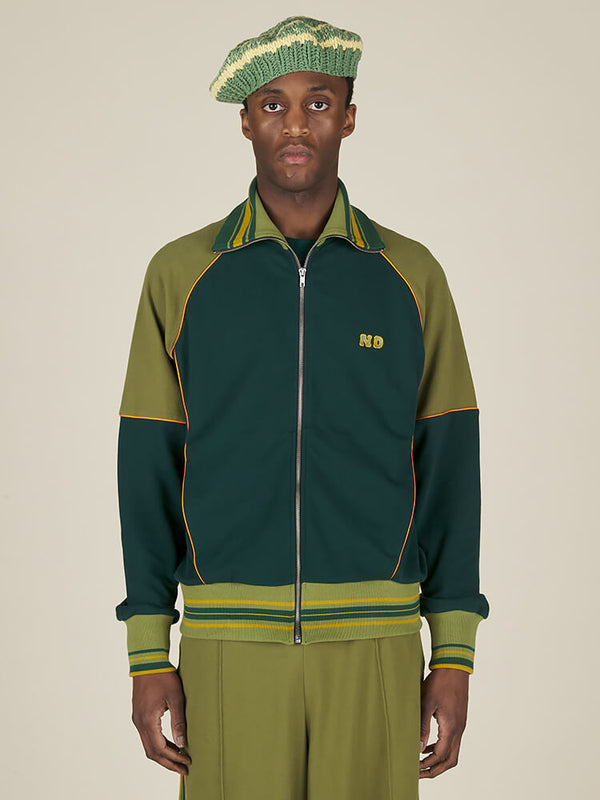 nicholas daley TRACK TOP - BOTTLE GREEN / ARMY GREEN
