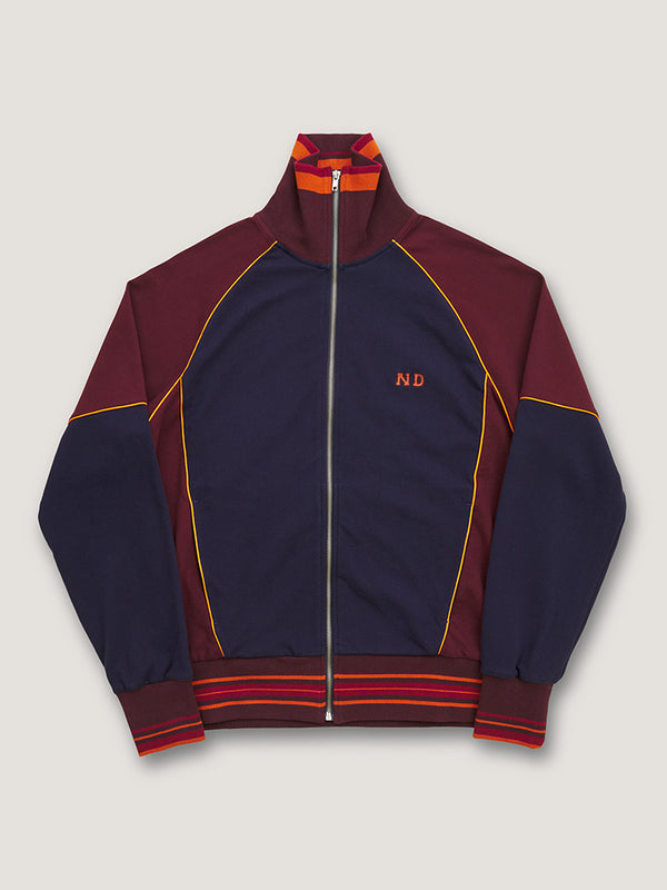 nicholas daley TRACK TOP - NAVY / BURGUNDY