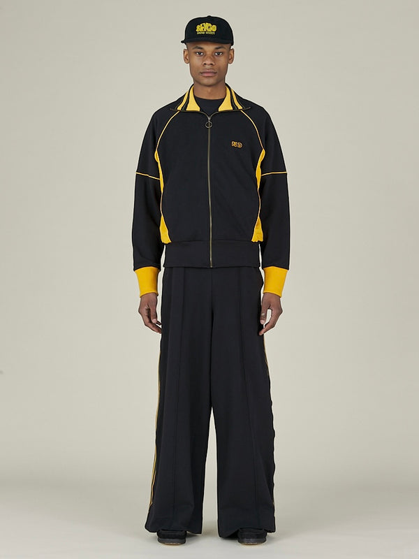 Nicholas Daley WIDE LEG TRACK PANT - BLACK
