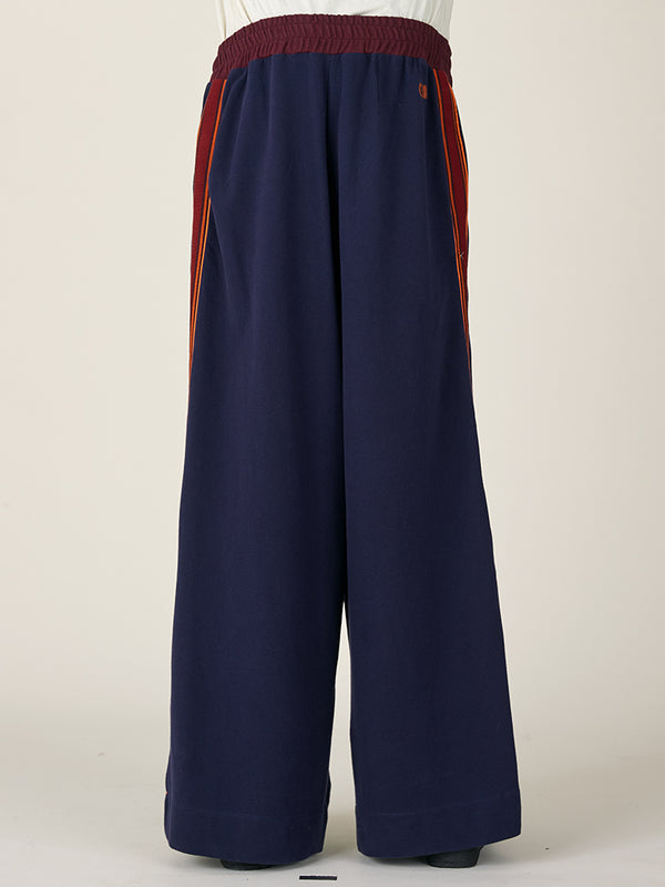 Nicholas Daley WIDE LEG TRACK PANT - NAVY
