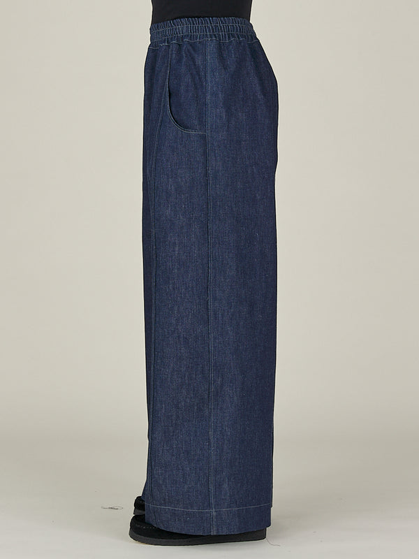 Nicholas Daley WIDE LEG TROUSER - INDIGO DENIM