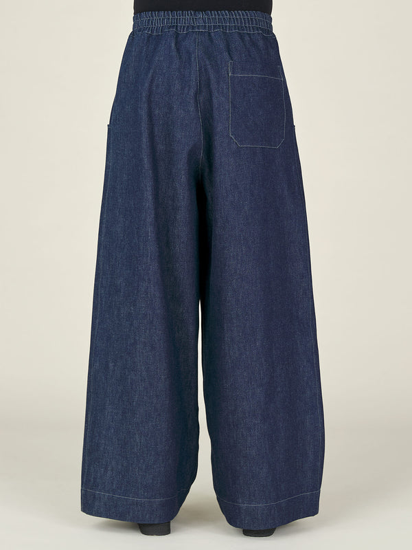 Nicholas Daley WIDE LEG TROUSER - INDIGO DENIM