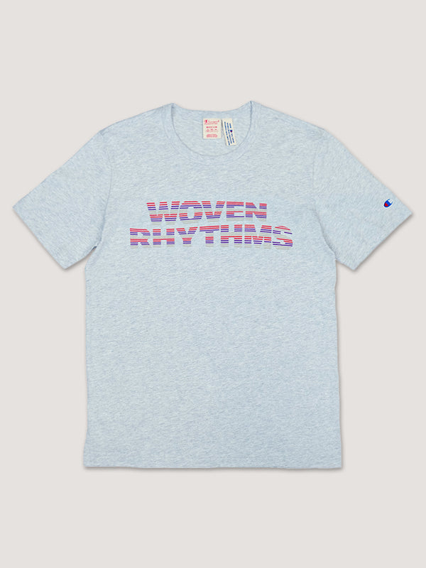 nicholas daley WOVEN RHYTHMS SOUTHBANK CENTRE T-SHIRT - GREY
