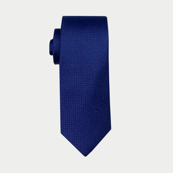 Nick Graham Basketweave Solid Tie & Diamond Floral Pocket Square Set