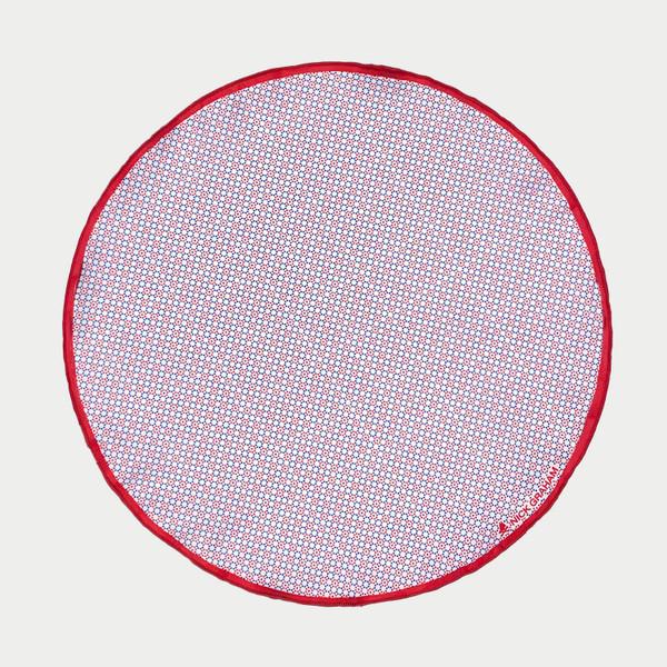 Nick Graham Graph Grid Tie & Octicircle Dots Pocket Round Set