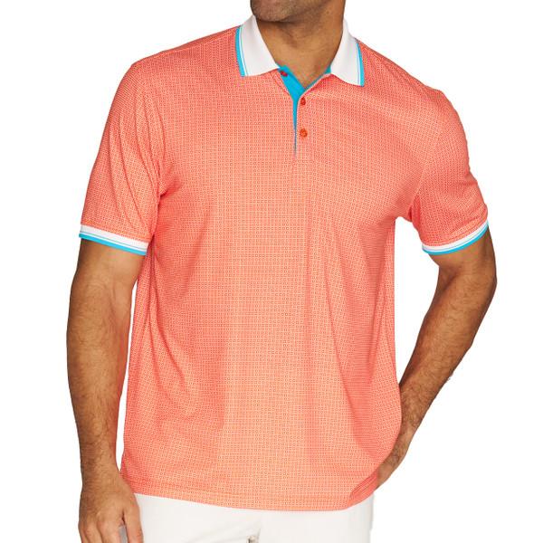nick graham Bold Box Neat Short Sleeve Polo