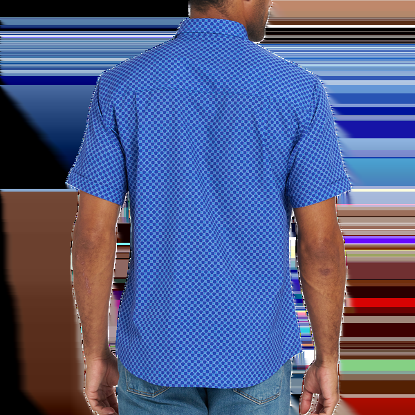 Nick Graham Box Grid Short Sleeve Sport Shirt