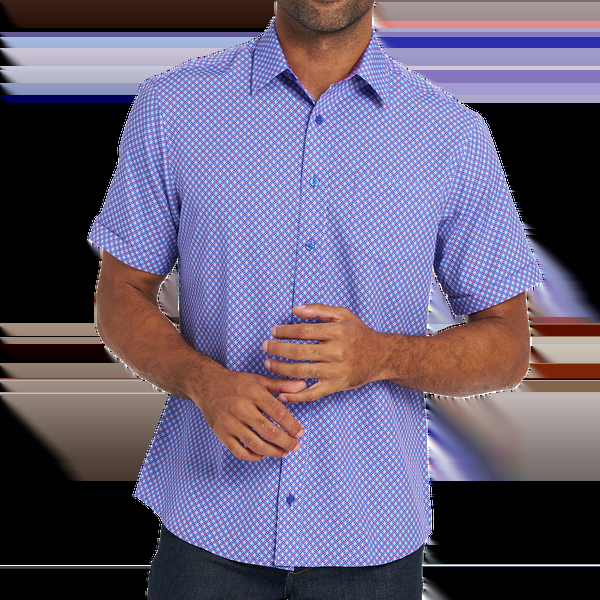 nick graham Circle Dots Short Sleeve Sport Shirt