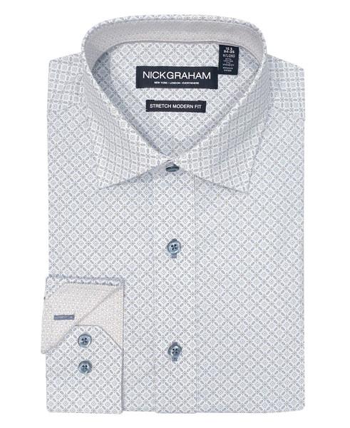 nick graham Connected Squares Dress Shirt
