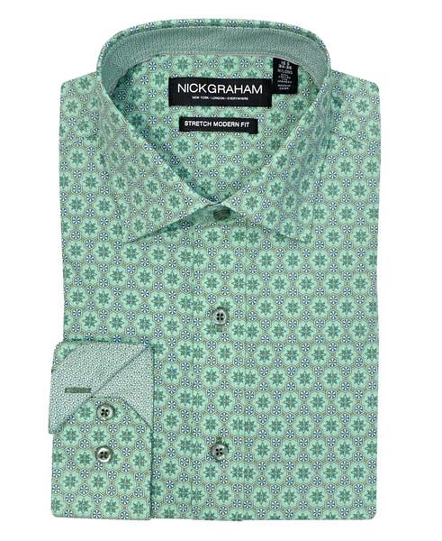 Nick Graham Hexagon Star Dress Shirt