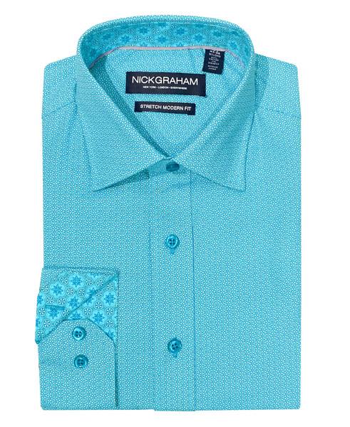 Nick Graham Kaleidoscope Star Dress Shirt
