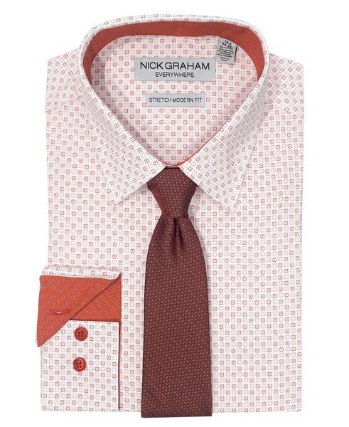 Nick Graham Kent Dress Shirt & Tie Set
