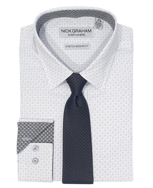 Nick Graham Kent Dress Shirt & Tie Set