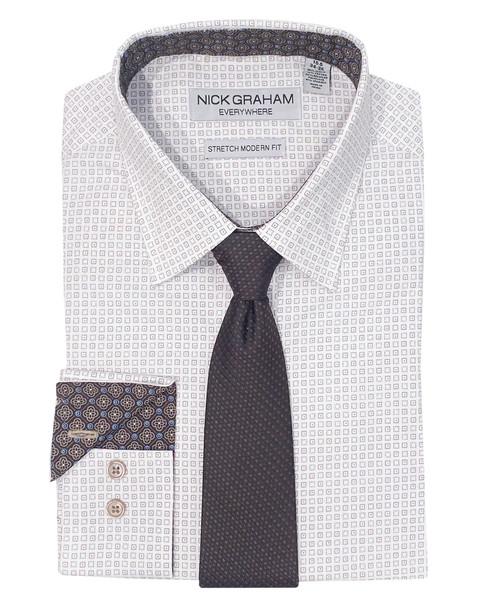 nick graham Kent Dress Shirt & Tie Set