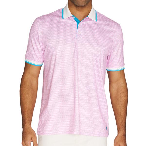 nick graham Midcentury Geo Short Sleeve Polo