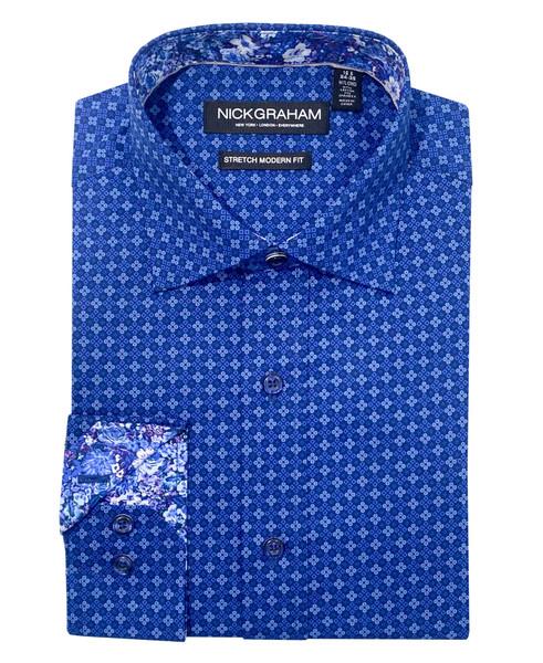 nick graham Quad Circles Dress Shirt