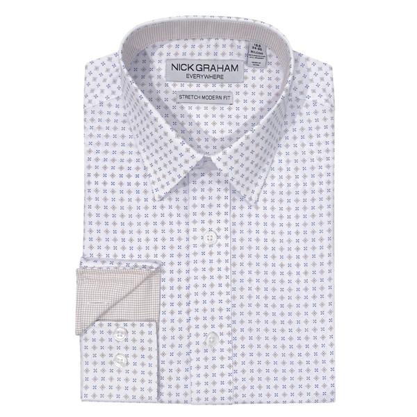 Nick Graham Star Neat Traveler Dress Shirt