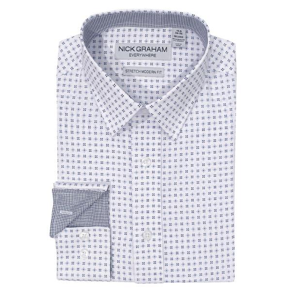 nick graham Star Neat Traveler Dress Shirt