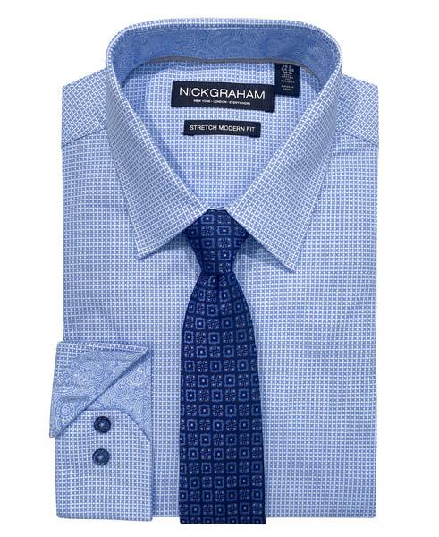 Nick Graham Zig Zag Nonsolid Tie Set