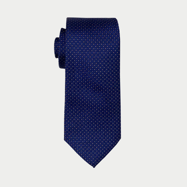 Nick Graham Textured Dot Grid Tie & Lotus Medallion Pocket Round Set