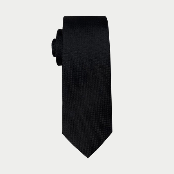 Nick Graham Textured Solid Dot Grid Necktie & Paisley Dot Pocket Square Set