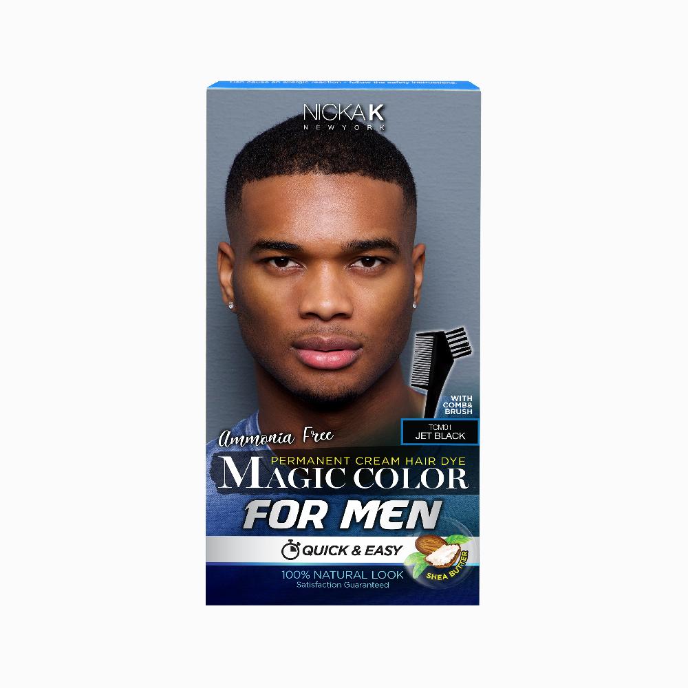 nicka k new york Magic Color For Men Permanent Cream Hair Dye