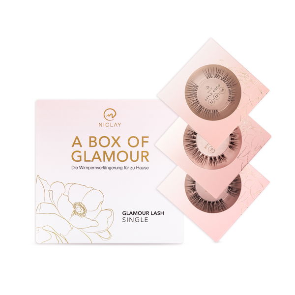 Niclay Box Of Glamour 3 Einzigartige Einzelwimpern-Looks (10 Mm 12 Mm 14 Mm) - Marilyn Donna Coco