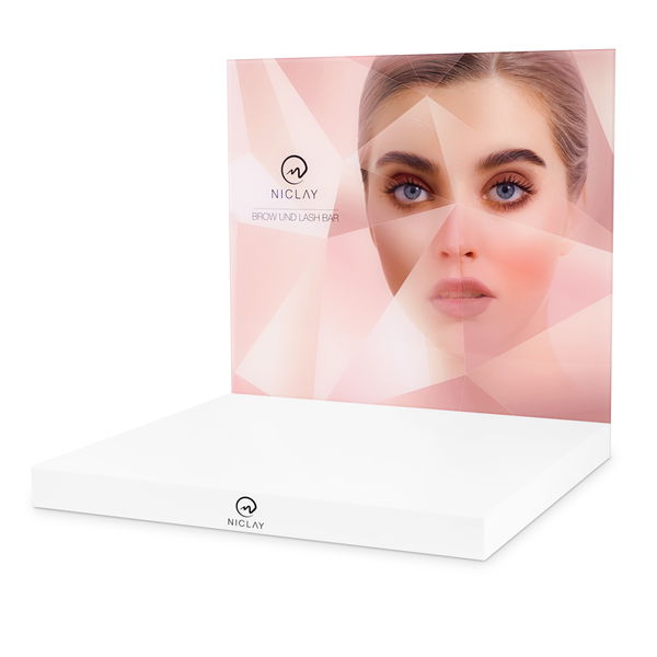 Niclay Elegantes Lash & Brow Display - Präsentationsständer Von Niclay