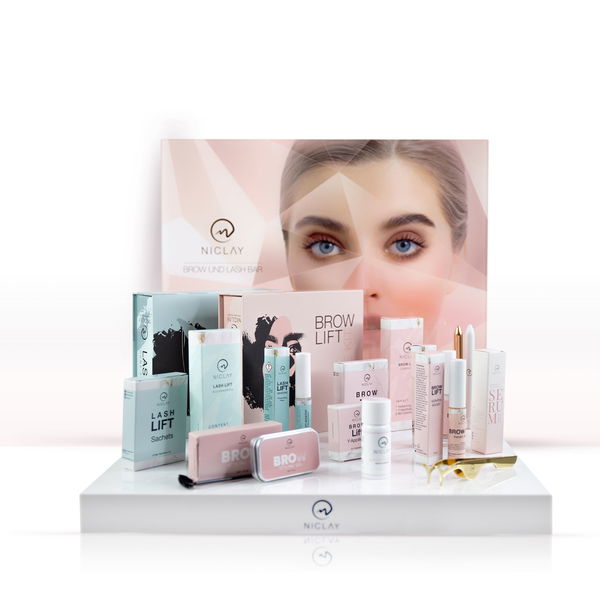 Niclay Elegantes Lash & Brow Display - Präsentationsständer Von Niclay