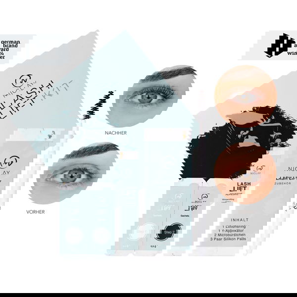 niclay Lash Lift Home Kit – Perfekte Wimpern in Minuten Bis zu 6 Wochen Halt