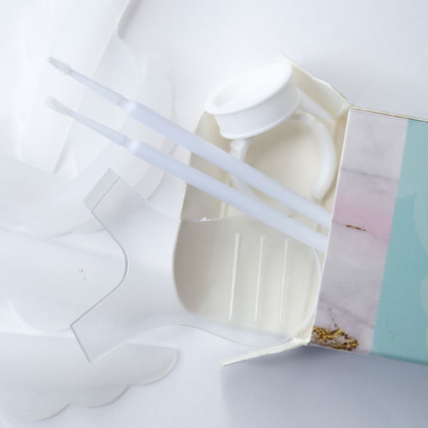 Niclay "Lash Lift Zubehör Set – Klebering Y-Applikator Microbürstchen & Silikon Pads (S M L)