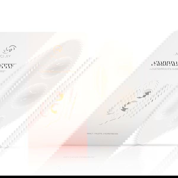 niclay Niclay Farbpalette für Augenbrauen & Wimpern – inkl. 2 Rührstäbchen perfekt für Links- & Rechtshänder