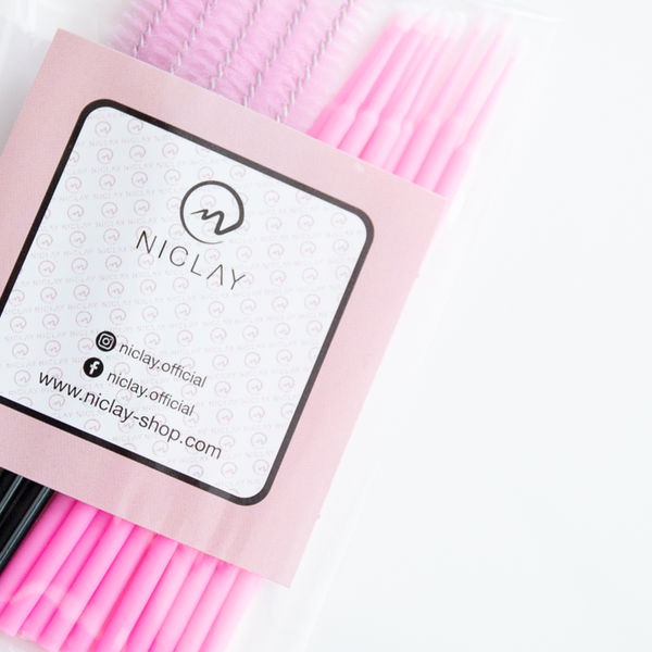 Niclay Professionelles Microbürstchen- Und Mascarabürsten-Set Für Wimpern- Und Augenbrauen-Lifting (15-teilig)