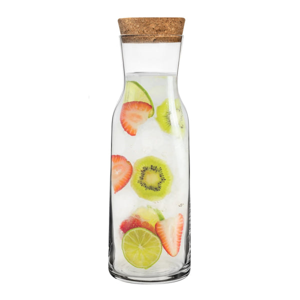 nicola spring 1.2L Aquaria Glass Carafe with Cork Lid