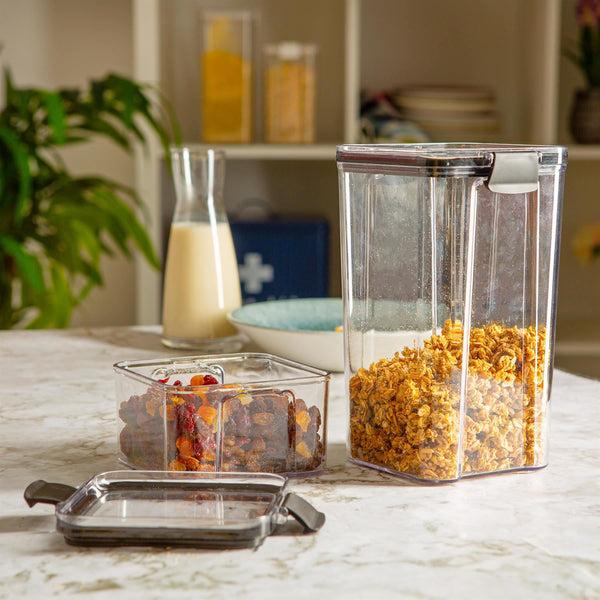 Nicola Spring 1.3L Plastic Food Storage Air Tight Container Air Tight And Flip Top Lids