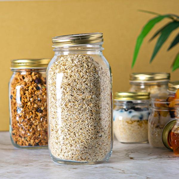 Nicola Spring 1.5L Quattro Stagioni Glass Storage Jar