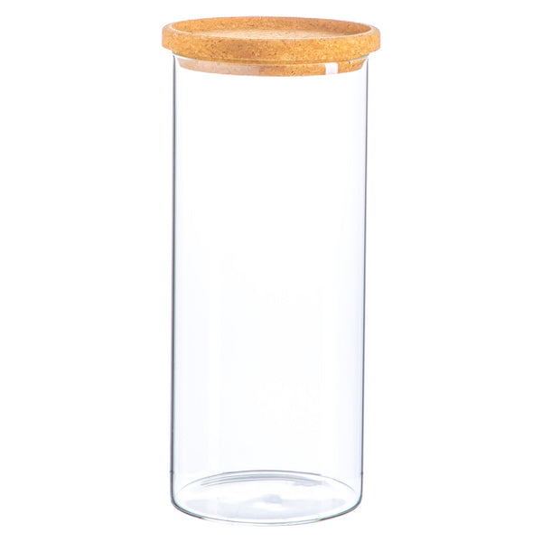 nicola spring 1.5L Scandi Storage Jar with Cork Lid