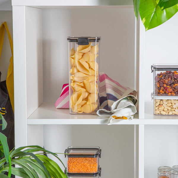 Nicola Spring 1.8L Plastic Food Air Tight Storage Container Air Tight And Flip Top Lids