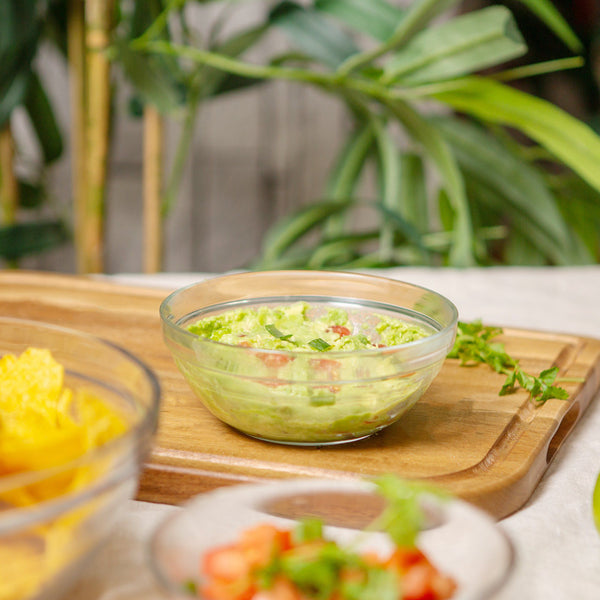 Nicola Spring 10.5cm Clear Lys Glass Nesting Mixing Bowl