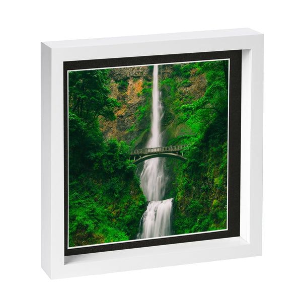 nicola spring 10" x 10" White 3D Box Photo Frame with 8" x 8" Mount
