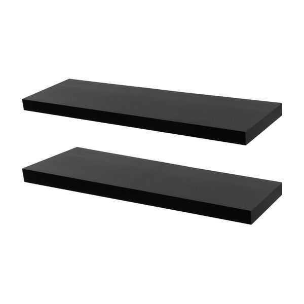 nicola spring 100cm Black Modern Floating Shelves - Pack of Two