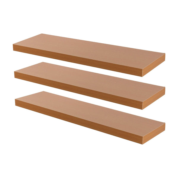 nicola spring 100cm Brown Modern Floating Shelves - Pack of Three