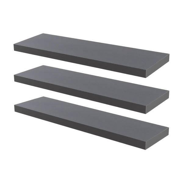 nicola spring 100cm Grey Modern Floating Shelves - Pack of Three