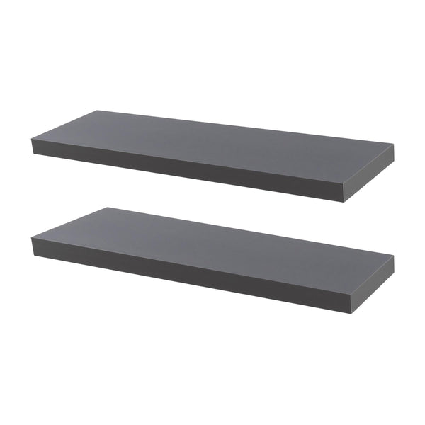 nicola spring 100cm Grey Modern Floating Shelves - Pack of Two