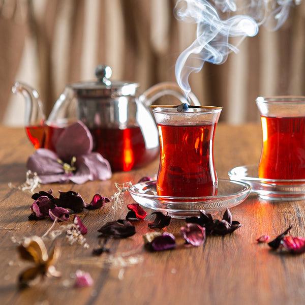 Nicola Spring 10cm Klasik Turkish Tea Glass Saucer - Pack Of Six