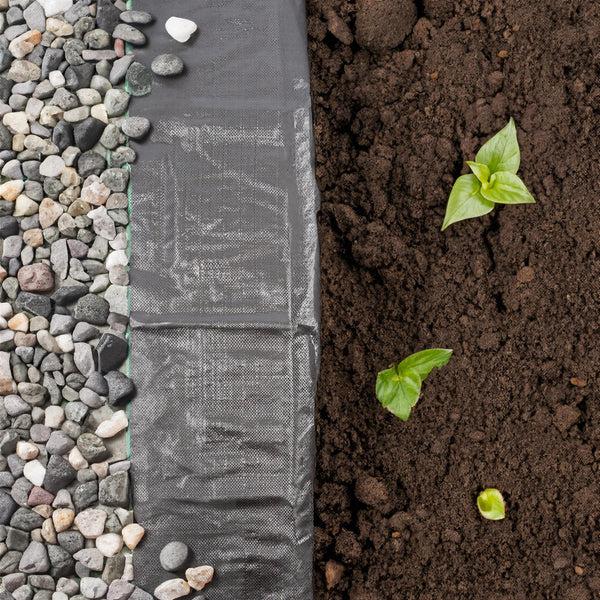 Nicola Spring 110gsm Weed Control Membrane Set With Pegs & Plates